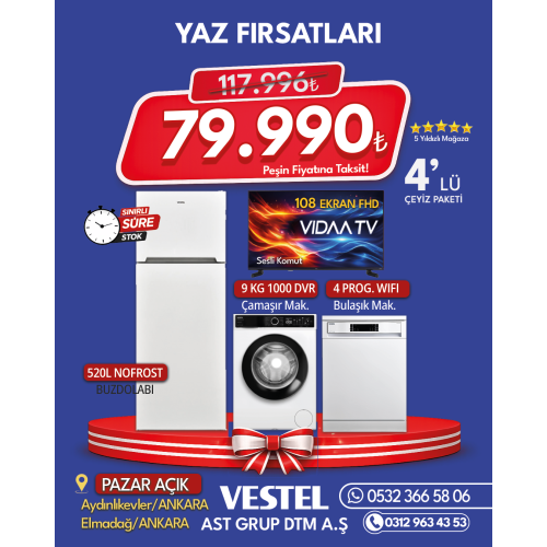 Dörtlü Ekonomik Çeyiz Seti Dörtlü Ekonomik Çeyiz Seti