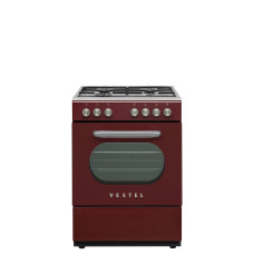 Vestel Retro SF 84011 DG Bordo 4 Gözü Gazlı A Enerji Sınıfı Solo Fırın Vestel Retro SF 84011 DG Bordo 4 Gözü Gazlı A Enerji Sınıfı Solo Fırın