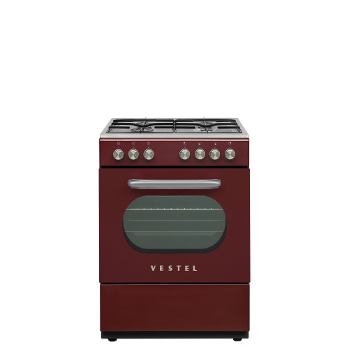 Vestel Retro SF 84011 DG Bordo 4 Gözü Gazlı A Enerji Sınıfı Solo Fırın Vestel Retro SF 84011 DG Bordo 4 Gözü Gazlı A Enerji Sınıfı Solo Fırın