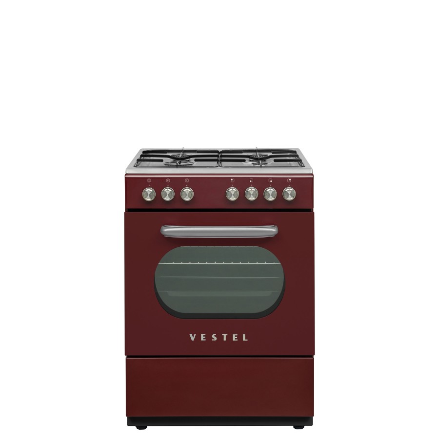 Vestel Retro SF 84011 DG Bordo 4 Gözü Gazlı A Enerji Sınıfı Solo Fırın Vestel Retro SF 84011 DG Bordo 4 Gözü Gazlı A Enerji Sınıfı Solo Fırın