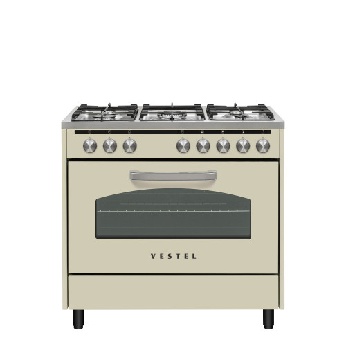 Vestel SF 9521 Retro Bej Kuzine Fırın Vestel SF 9521 Retro Bej Kuzine Fırın