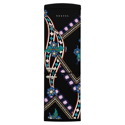 Vestel x Aslı Filinta Retro NFK37211 Siyah Saz Buzdolabı Vestel x Aslı Filinta Retro NFK37211 Siyah Saz Buzdolabı