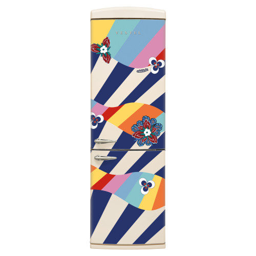 Vestel x Aslı Filinta Retro NFK37211 Bej Sema Buzdolabı Vestel x Aslı Filinta Retro NFK37211 Bej Sema Buzdolabı