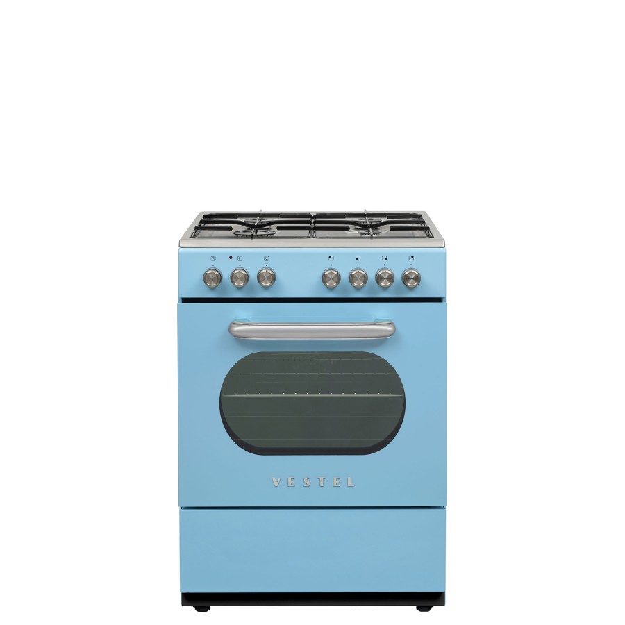 Vestel Retro SF 84011 DG Düş Mavisi 4 Gözü Gazlı A Enerji Sınıfı Solo Fırın Vestel Retro SF 84011 DG Düş Mavisi 4 Gözü Gazlı A Enerji Sınıfı Solo Fırın